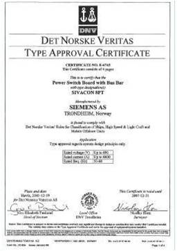 西门子配电盘－授权证书1